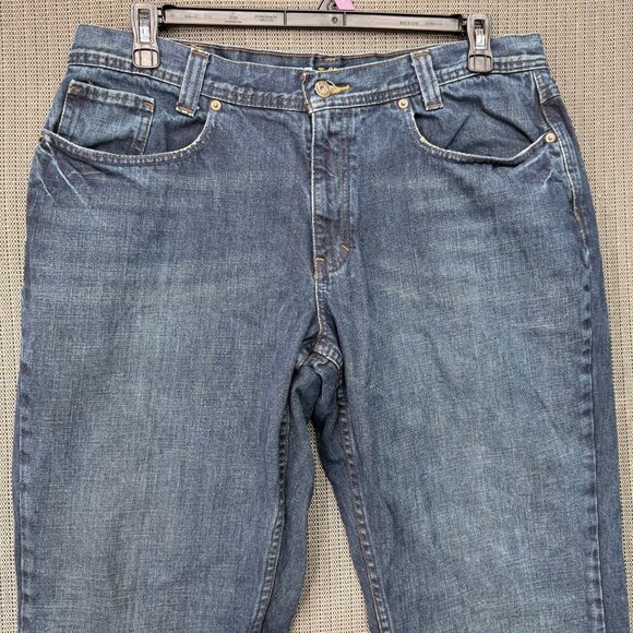 Urban Pipeline Mens Size 36 X 30 Blue Loose Low-rise Distressed Denim Jeans - Picture 9 of 10